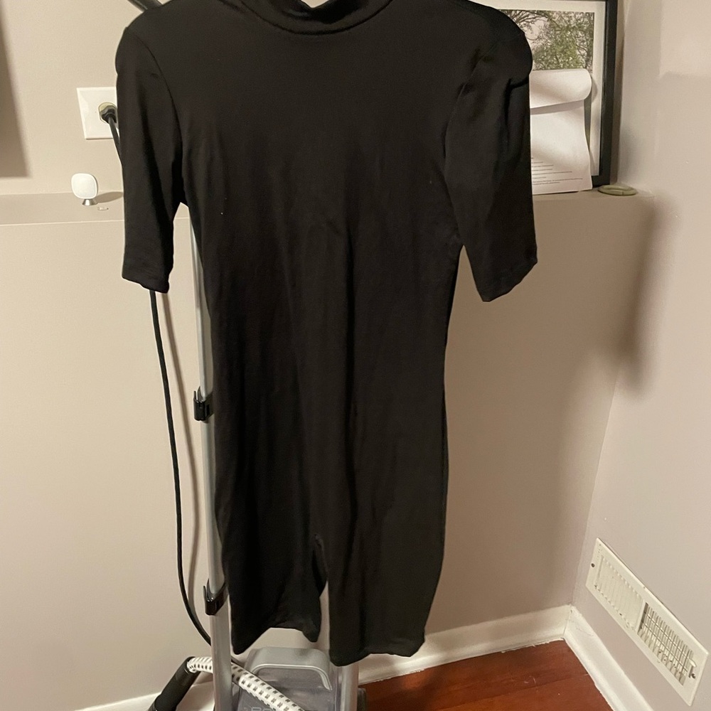 Black Short Sleeve Jumpsuit